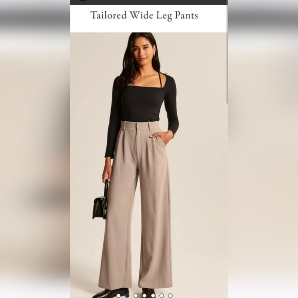 Abercrombie Tailored Wide Leg Pants Ms - Picture 1 of 8